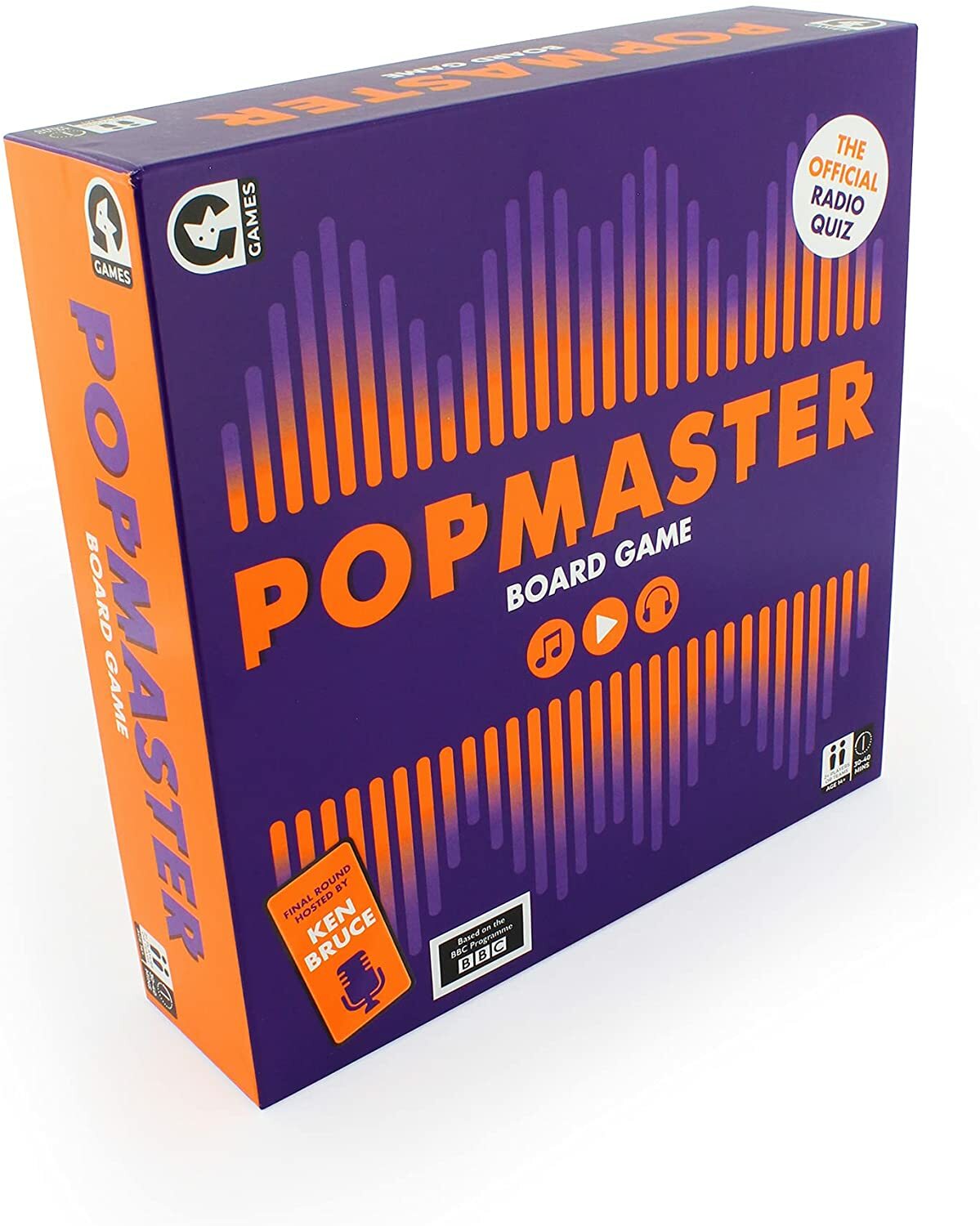 Официальная настольная игра PopMaster от Ginger Fox, основанная на викторине BBC Radio 2, включает
