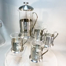 Berg HOFF French Press 5 Pc Gourmet Coffee Press Set Berghoff Read Discription