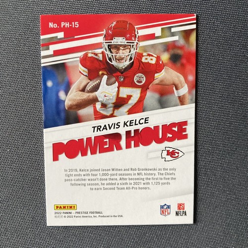 Travis Kelce 2022 Panini Prestige Power House #PH-15 Kansas City Chiefs SB LVII - Picture 2 of 2