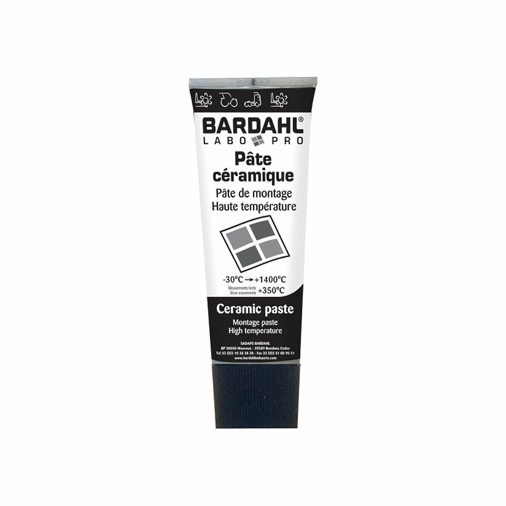 Pâte de montage céramique blanche Bardahl en tube de 200g pour assemblage