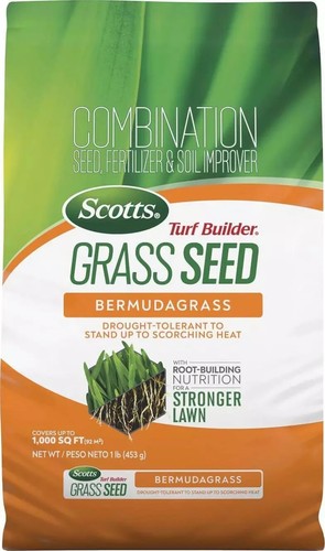 Scotts Turf Builder Grass Seed Bermudagrass With Fertilizer And Soil Improver, 1