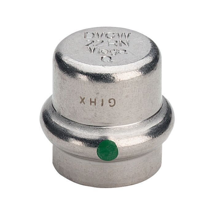 Viega Sanpress Inox Verschlusskappe 452896, 35 мм, нержавеющая сталь, SC-контур