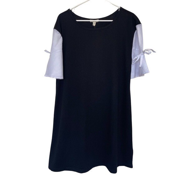 princess polly baby blue dress Cos wool blend navy pleated dress size 40 main image 0