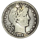1908-S 50C Barber Half Dollar VG-F #