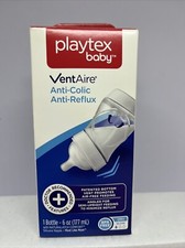 NEW Playtex Baby Bottle Vent Aire 6oz Anti Colic Anti Reflux MULTIPLES