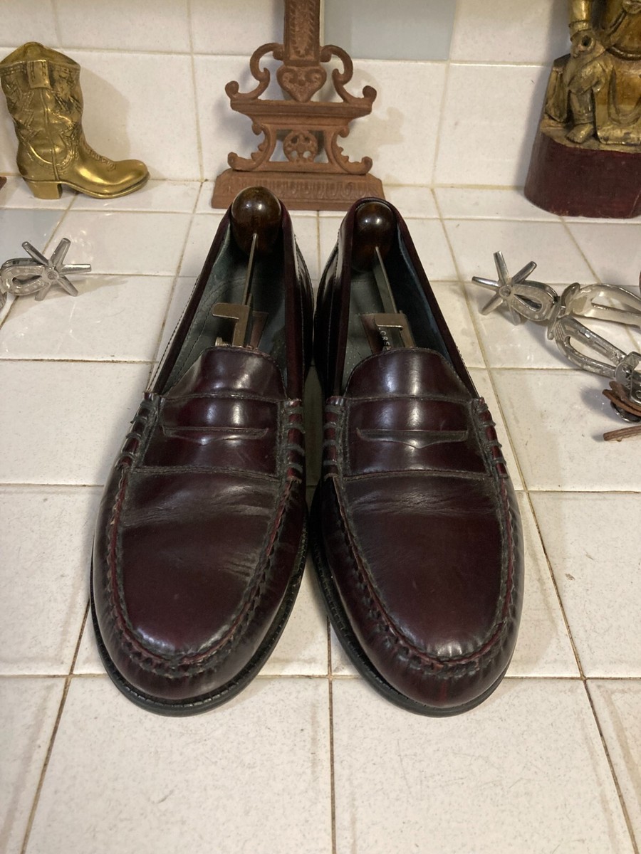 FLORSHEIM OXBLOOD RED PENNY LOAFERS SHOES 10 D | eBay
