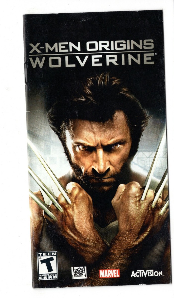 X-Men Origins Wolverine PSP MANUAL ONLY Authentic Insert | eBay