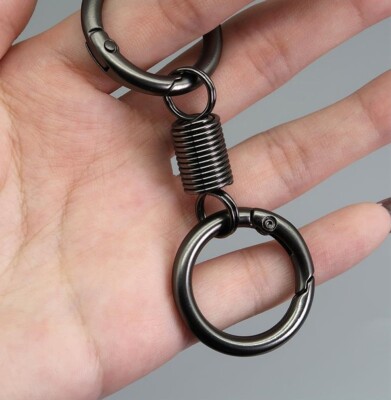 5 PCS Spring O Ring Key Buckle Bag Belt Strap Clip Clasp Hook Keyring