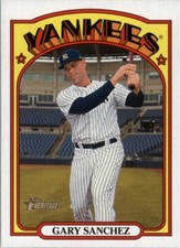 Gary Sanchez 2021 Topps Heritage High Number Base #587 New York Yankees
