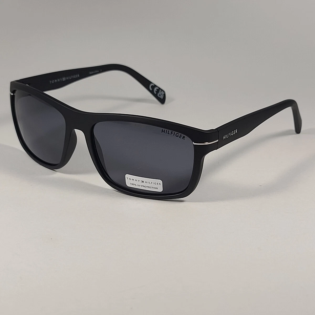 Tommy Hilfiger MP OM639 Rectangular Sunglasses Matte Black Frame 