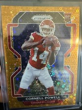 CORNELL POWELL 2021 PANINI PRIZM ORANGE NO HUDDLE ROOKIE #370 KANSAS CITY CHIEFS