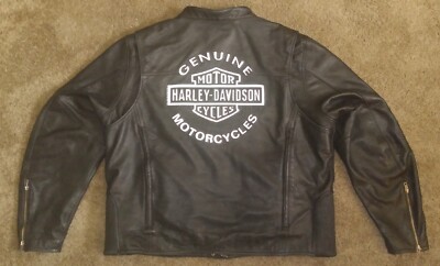 Harley Davidson Reflective Road Warrior Leather Jacket 98138-09 Men s 2XL