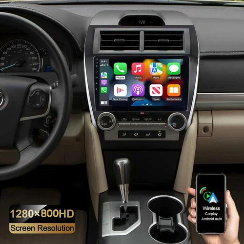 For 2012-2014 Toyota Camry Apple Carplay Car Radio Android 12 GPS Navi BT 2+32GB - Picture 1 of 20