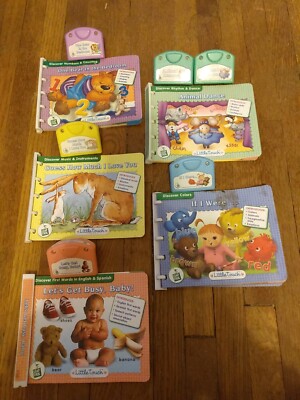 LeapFrog Interactive Lot of 5 Game Cartridges And Books Preschool 