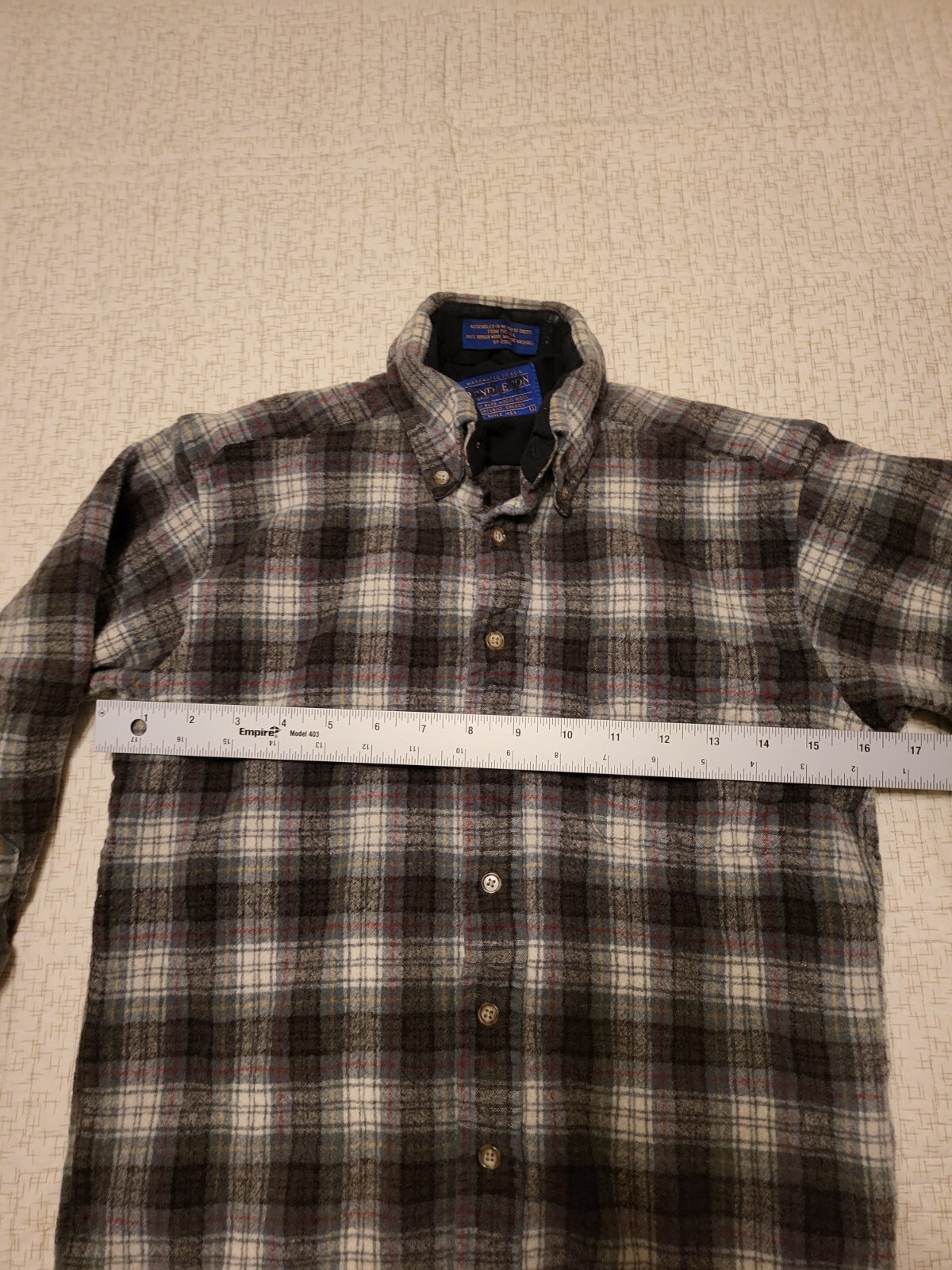 Pendleton 100% Virgin Wool Flannel Button Down Sh… - image 10