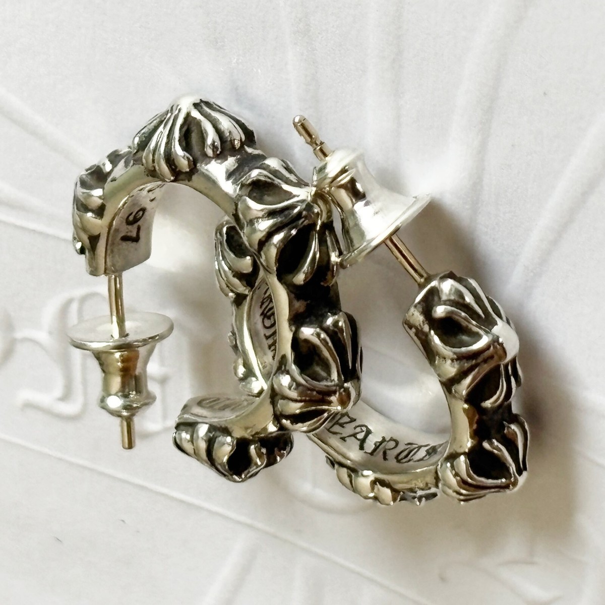 ［超希少］Chrome Hearts \"HOOP SCROOL\" pierce 超希少］Chrome Hearts 