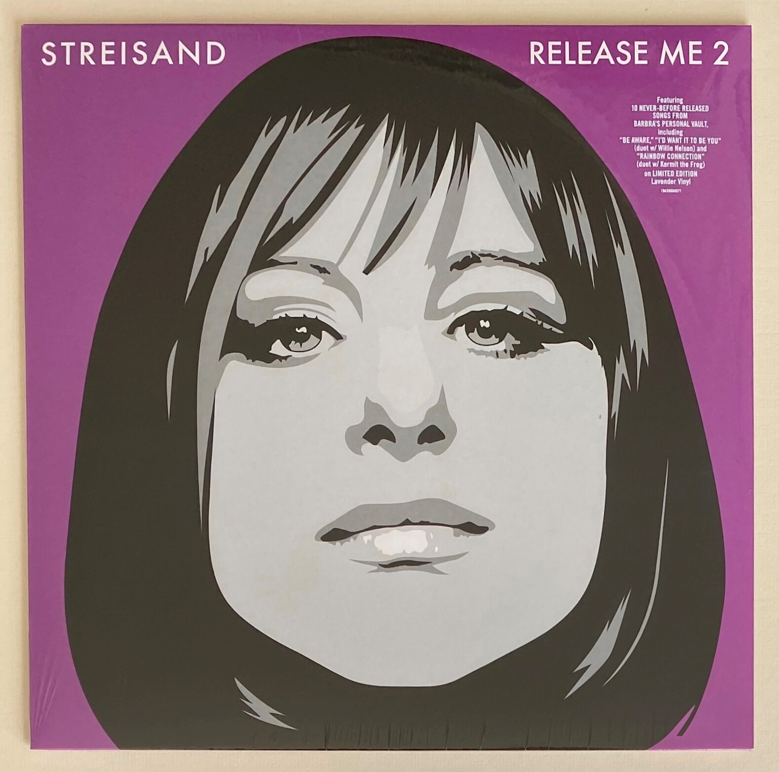 BARBRA STREISAND * RELEASE ME 2 * EU EXCLUSIVE LIMITED LAVENDER VINYL * SEALED!