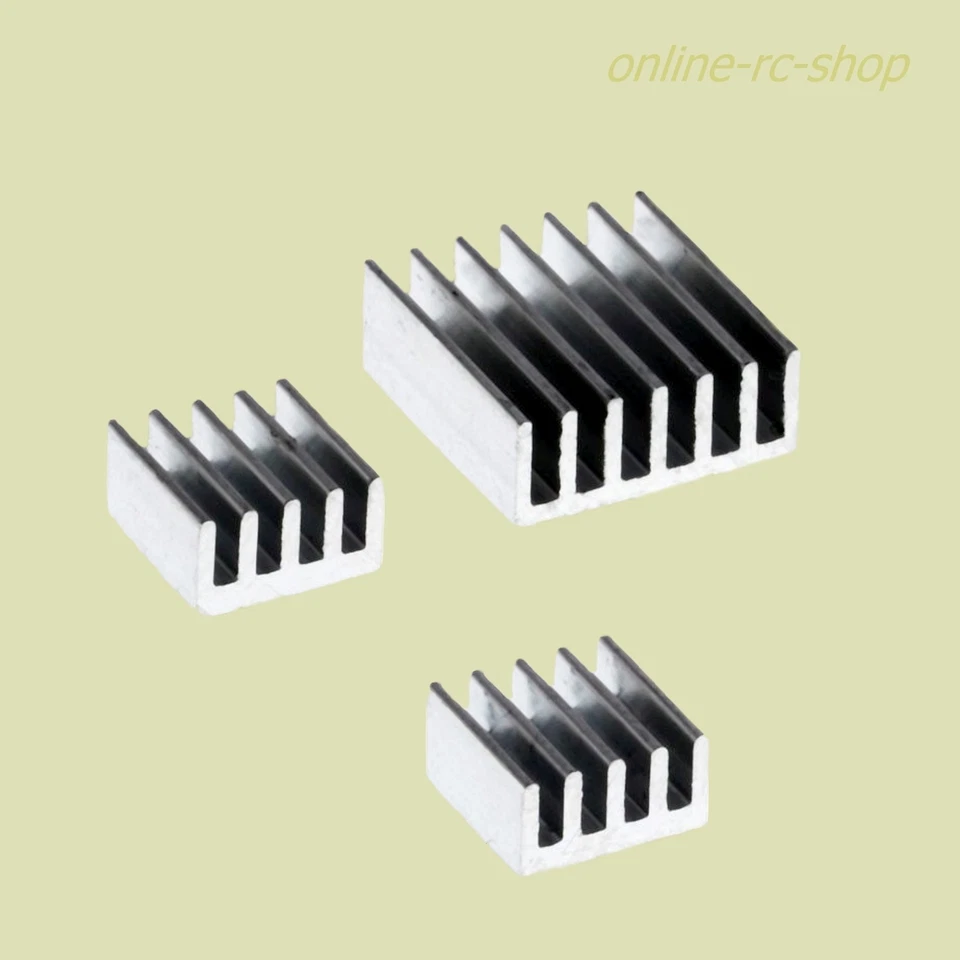 Raspberry PI® Model B+ 2 + 3 Kühlkörperset Kühlkörper Kühler Set auch für A+B
