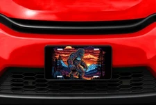 Bright Bigfoot Vanity Aluminum Front License Plate Car Accessory