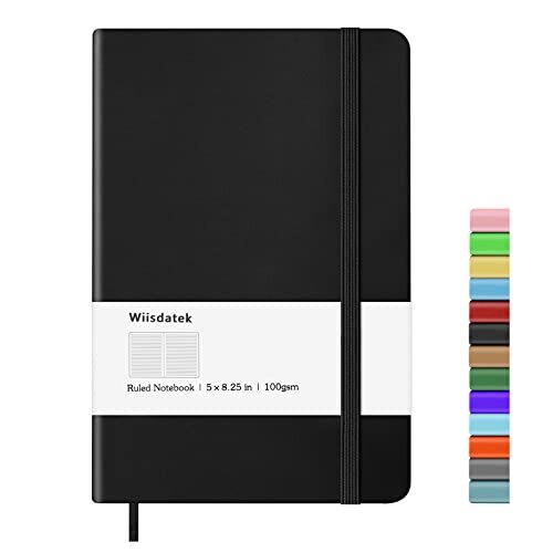Notebook Journal, Lined Hard Cover,100Gsm Premium Thick Paper with Inner Black