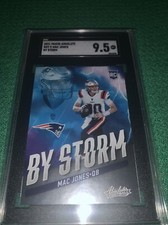 2021 Mac Jones Absolute By Storm BST-9 SGC 9.5 Rookie Patriots