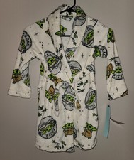 NEW UNISEX KIDS STAR WARS MANDALORIAN GROGU PLUSH ROBE SIZE XS 4-5