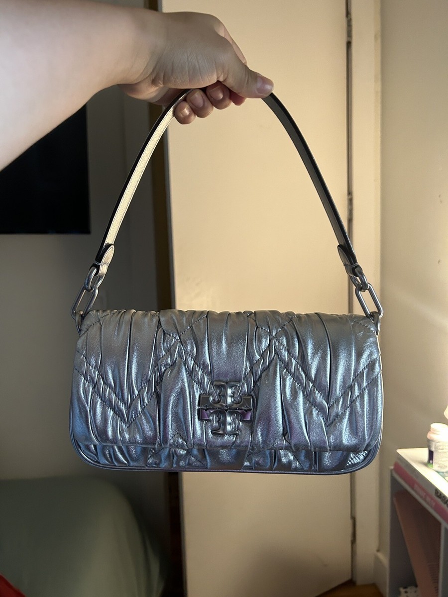 Tory Burch Kira Metallic Small Flap Shoulder Bag | eBay