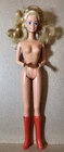 Vintage 1990's Mattel Barbie Doll Nude Red 60's Hong Kong Boots 4 ooak C256