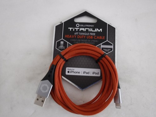 CELLTRONIX 6FT Heavy Duty USB Cable For iPhone, iPad, iPod -Choose Color- - Photo 11 sur 11