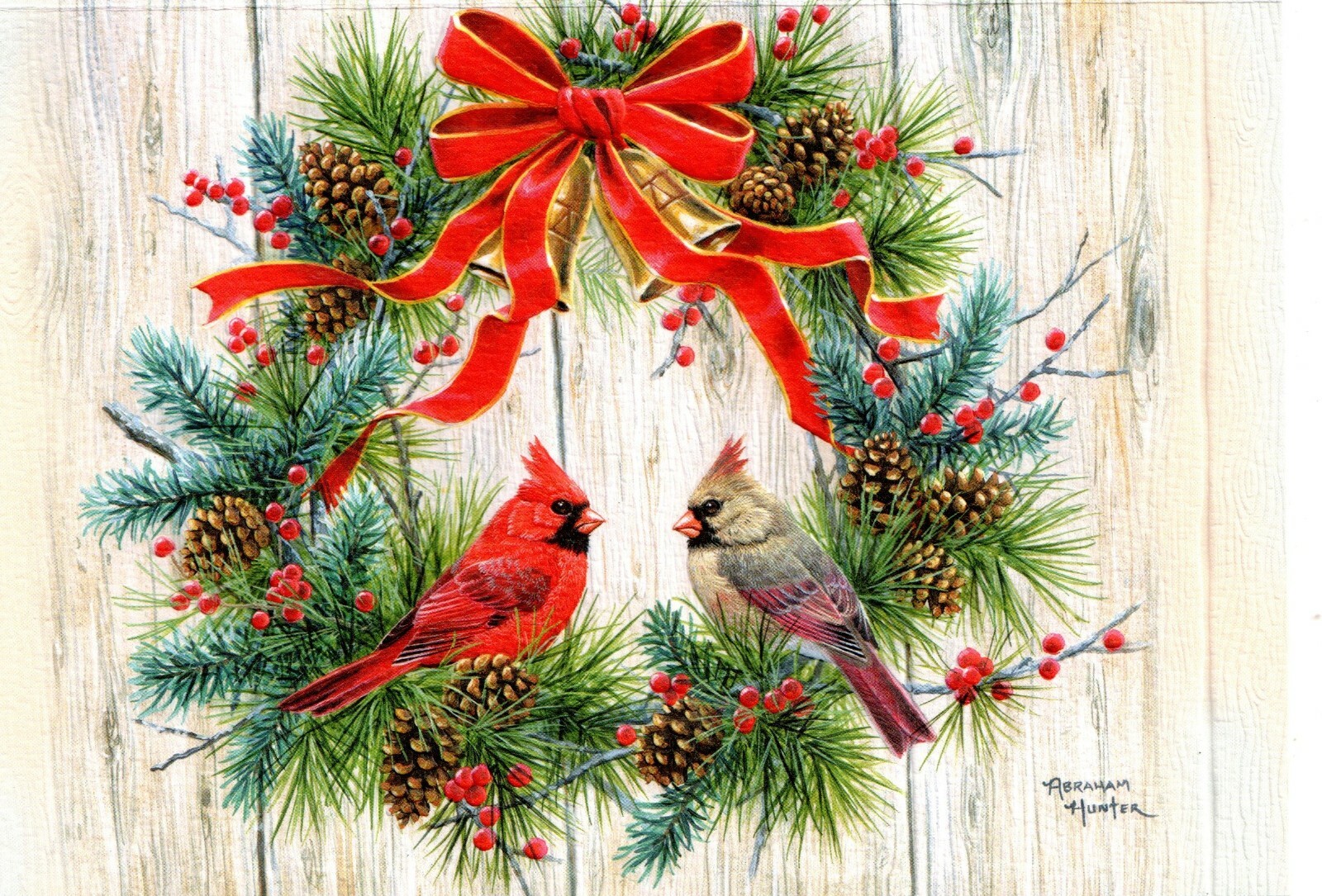 16 Embossed Boxed Christmas Cards Deck The Halls Cardinals eBay