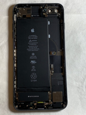 Apple iPhone 8 plus black original oem frame housing for parts read