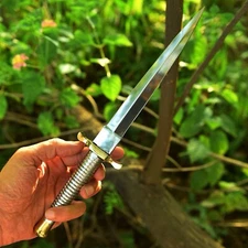 Fairbairn Sykes British Army Double Edge Commando knife 2nd pattern steel handle