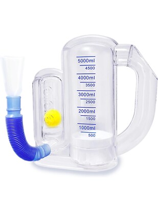 TyeinGo Lung Exerciser Device Breathing Trainer - 5000ML capacity 