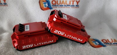 NEW Genuine Two (2) PORTER CABLE PCC680L 20V Max Lithium-Ion 1.5 Ah Batteries
