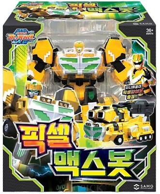 Miniforce Pixelpower Pixel MAXBOT Yellow Transformer Robot Car Toy