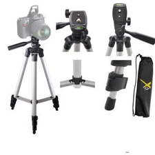 Full Size 50" Tripod W/Leveler Adjust & Carrying Case for DSLR Cameras FREE SHIP