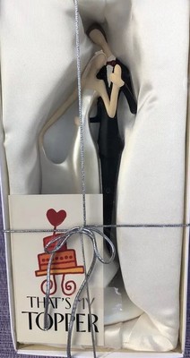 That s My Topper Wedding Cake Topper Embracing Tenderly Bride & Groom Cake Top