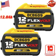 10x DCB609 Battery 12.0Ah For DEWALT DCB606 DCB612 20V/60V MAX FLEXVOLT Li-Ion