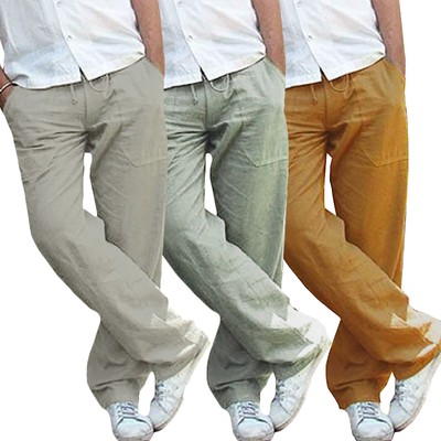 plus size linen joggers