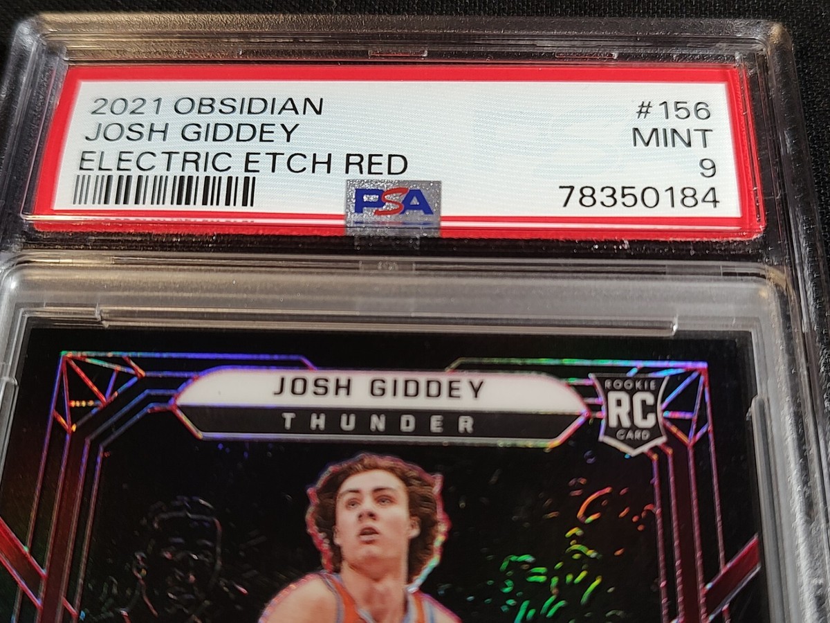 2021-22 Panini Obsidian - Josh Giddey #156 Electric Etch Red /5
