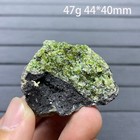 Natural Raw Stone Olivine Quartz Crystal Peridot Mineral Specimen Rock Healing