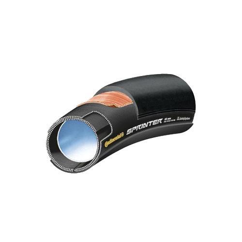 Boyau 700x25 Continental Sprinter noir en 25-622 pour pneu de vélo route