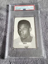 PELE 1963 H.B. Langman  ⚽️ Santos Brazil 🇧🇷 PSA 2++ Pop 1/1 CrAzY RaRe!!!