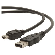 USB 2.0 Cable A to Mini B Black 1m 3.3 ft.