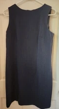 AB Studio Petite Women Navy Sheath Dress Size 10P  E53