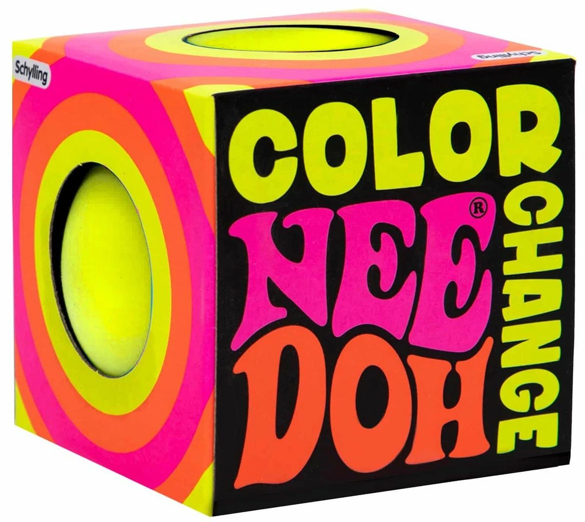 NeeDoh The Groovy Glob Color Change YELLOW 2.5 Inch Small Stress