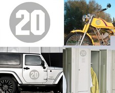 Number 20, Sticker, Vinyl, Version Via C