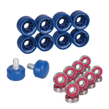 C7skates RSO Roller Skate 62 MM Wheels, Stoppers, and Bearings Combo