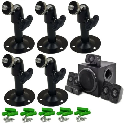 5x Supporto Altoparlanti Supporto a Parete Soffitto Logitech Z906 Sistema Audio Qualità