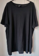 Maternity Black Crew Neck T-shirt UK Size 18